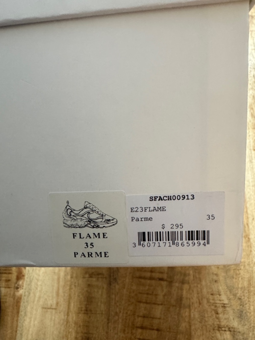 Sandro E23 Flame PARME Trainers Retro Sneakers NEW IN BOX 4.5 Womens 35 EU - Picture 3 of 7